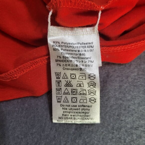 BURTON Boys SZ M Dryride Technical Long Sleeve T shirt Red Skiing Athleisure - Picture 8 of 10